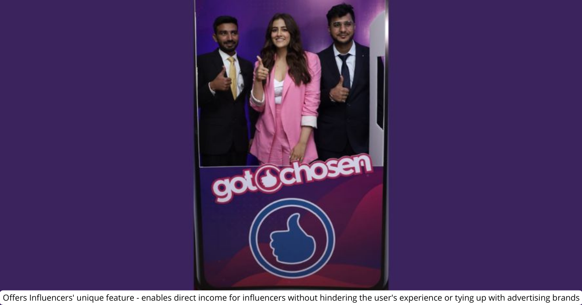 American Tech Company GotChosen's App launched by Bollywood Actress Nupur Sanon in India